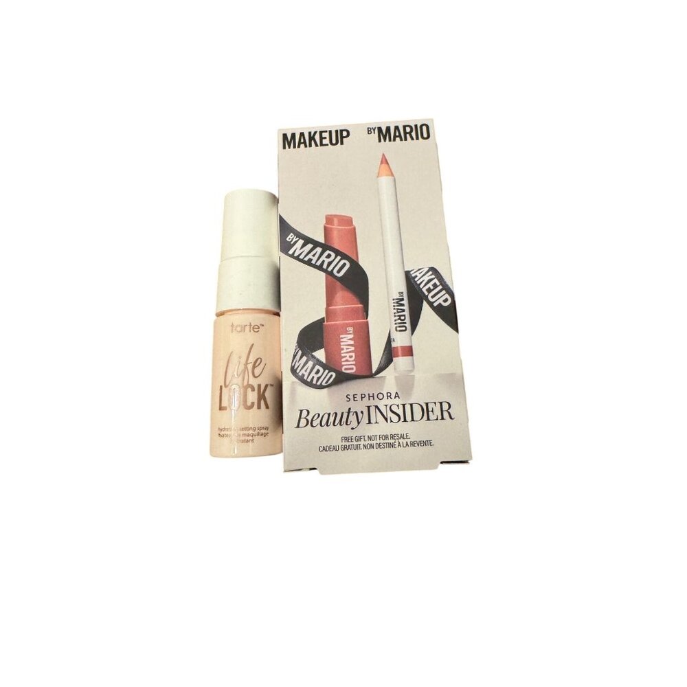 New Tarte life lock setting spray and Mario lip set